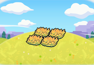 Elevated yellow tall grass