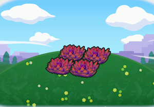 Elevated red tall grass