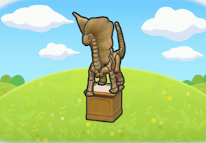 Tundra fossil display