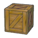 Worn wooden crate
