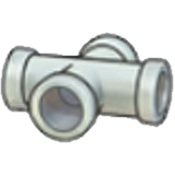 Iron pipe (horizontal cross)