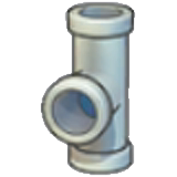 Iron pipe (vertical T)