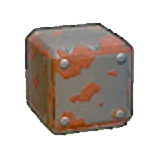 Rusted iron-plate flooring